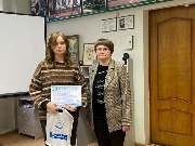 Награждение призеров по литературе в ФРФНК РГУ имени С. А. Есенина (г. Рязань)